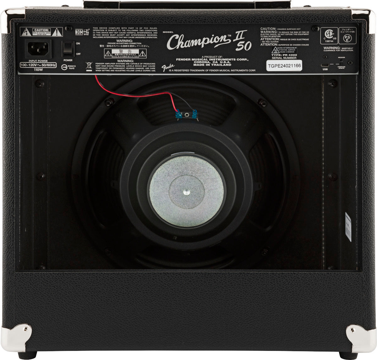 COMBO FENDER CHAMPION II 50 120V, Amplificador Guitarra