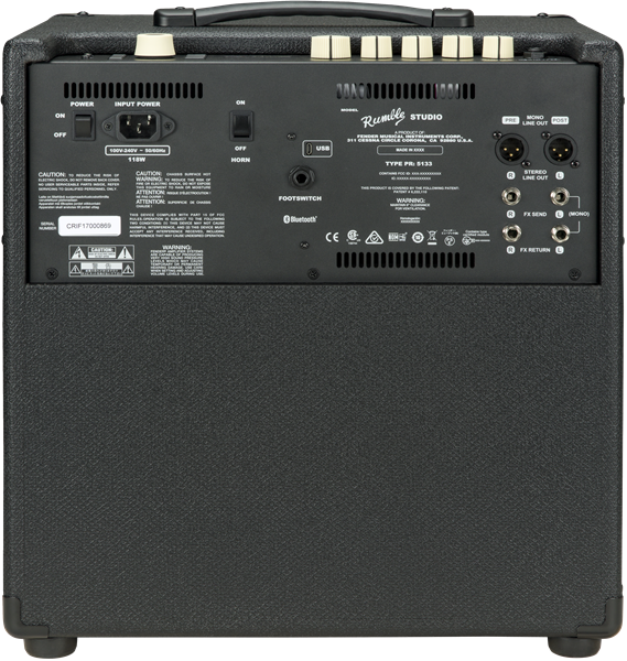 COMBO FENDER RUMBLE STUDIO 40, Amplificador Guitarra