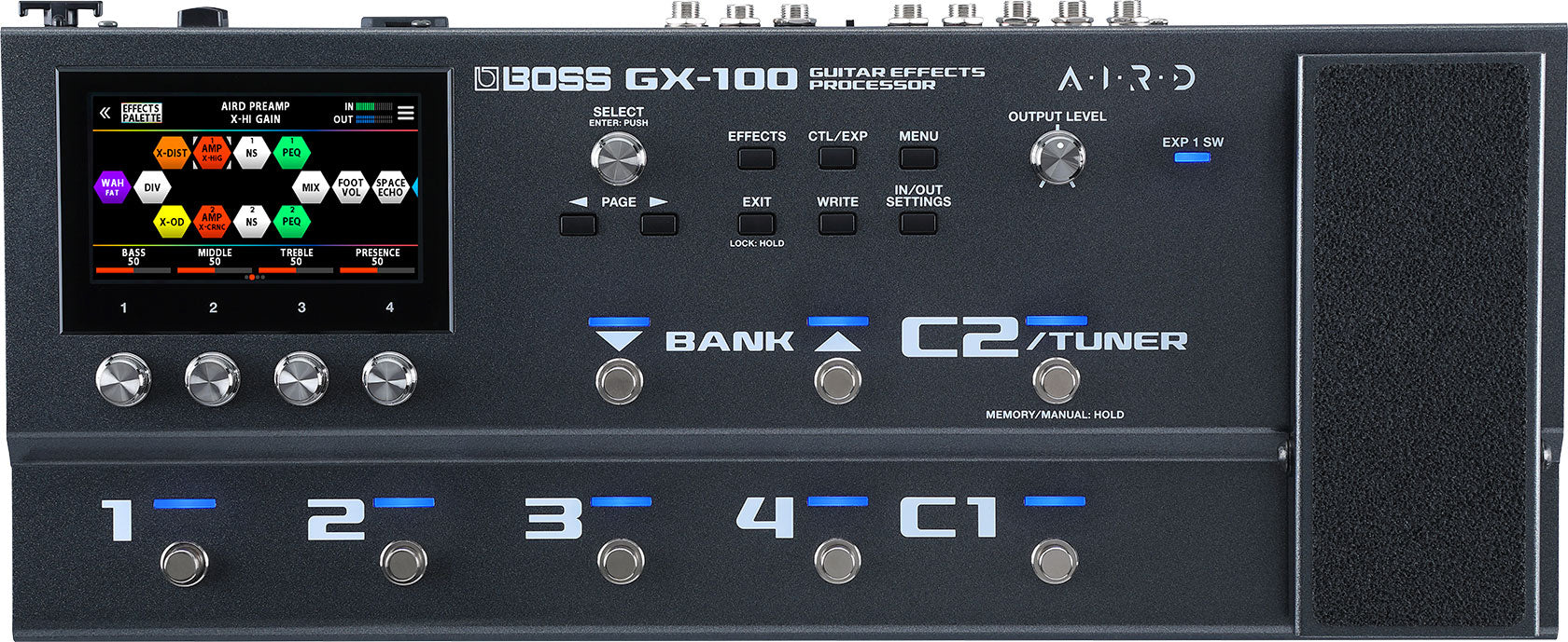 PEDALERA BOSS PROCESADOR DE EFECTOS GUIT/BAJO GX-100