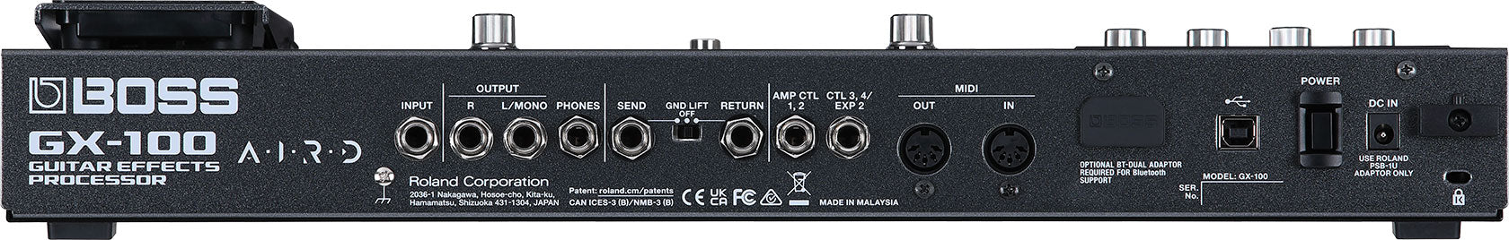 PEDALERA BOSS PROCESADOR DE EFECTOS GUIT/BAJO GX-100