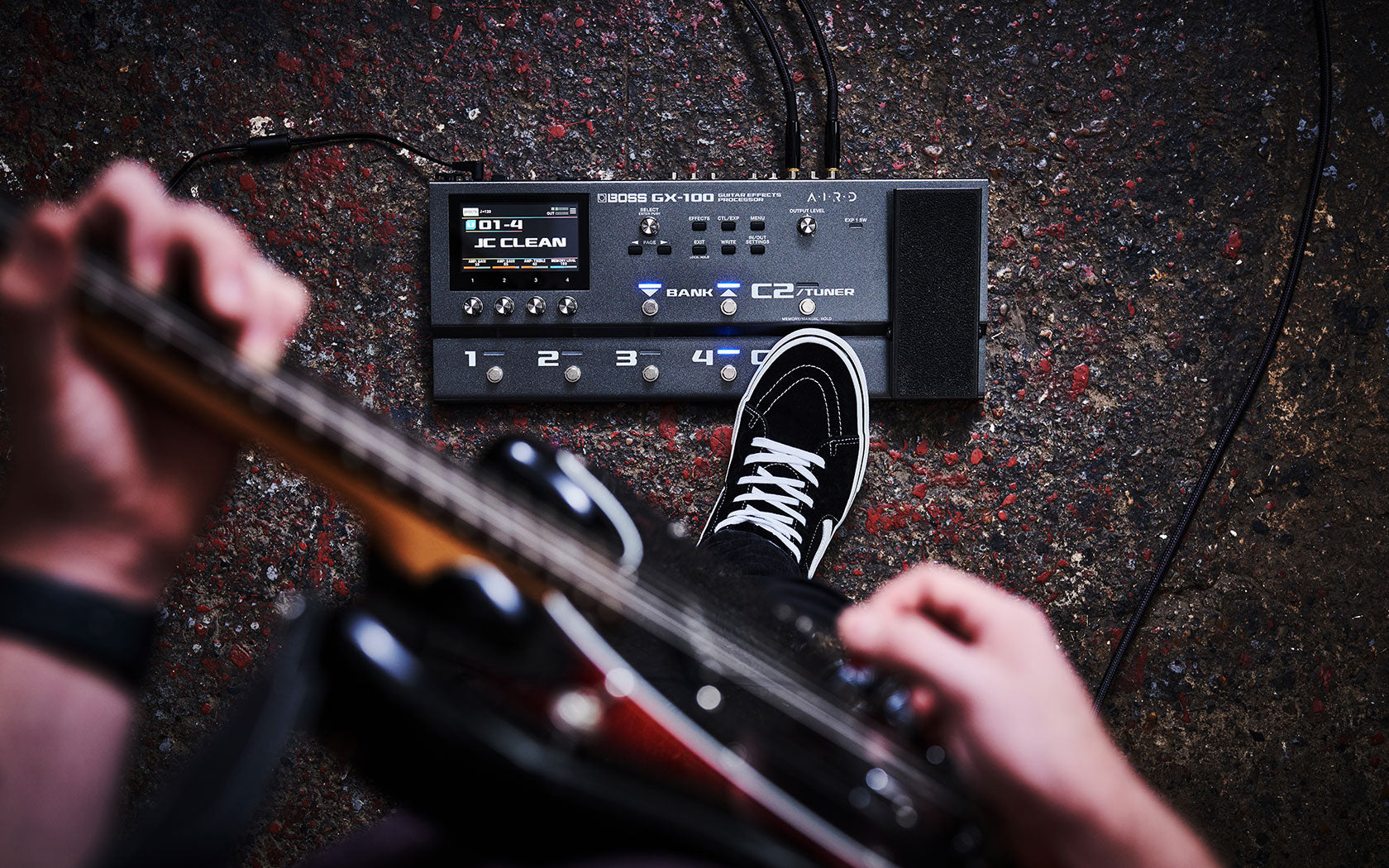 PEDALERA BOSS PROCESADOR DE EFECTOS GUIT/BAJO GX-100