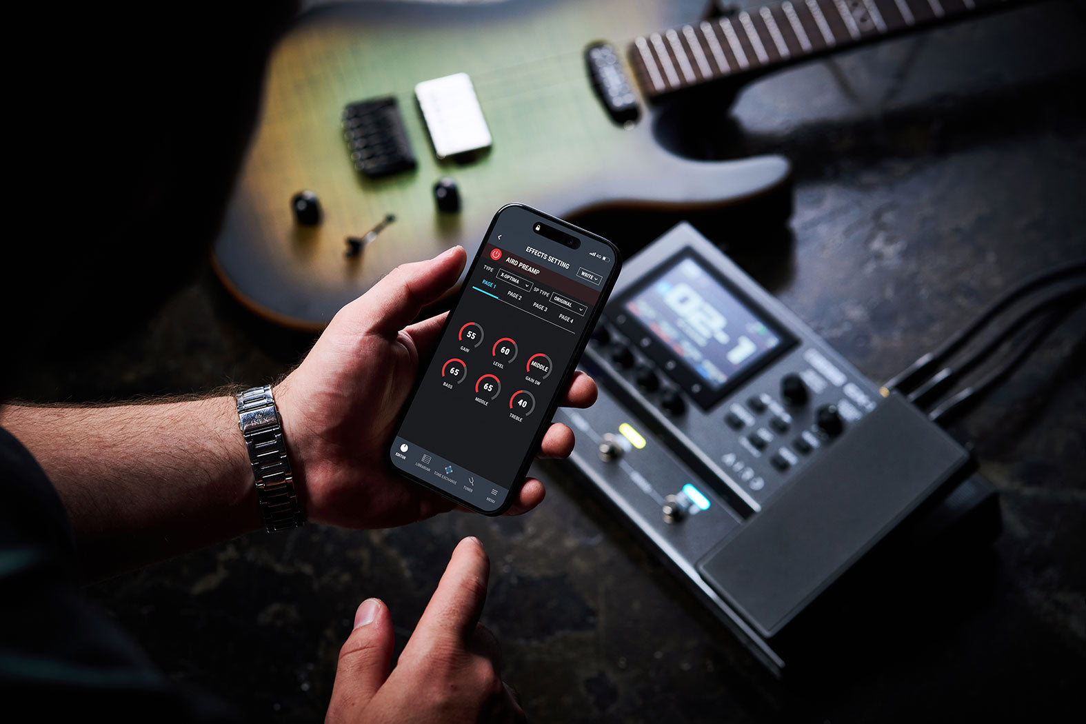 PEDALERA BOSS PROCESADOR DE EFECTOS GUIT/BAJO GX-10