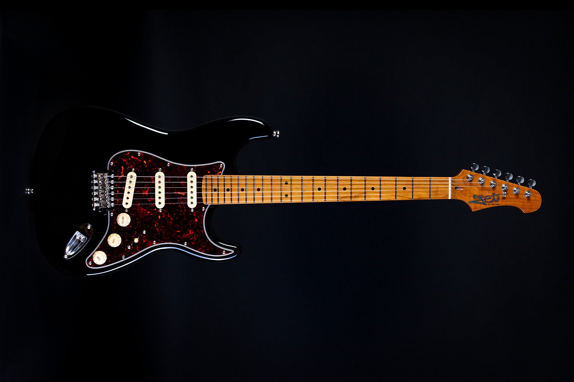 JET GUITARS STRAT. SSS BLACK JS300BAC, Guitarra Eléctrica