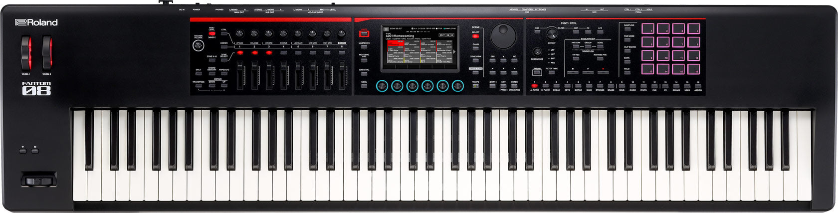TECLADO SINTETIZADOR ROLAND FANTOM-08