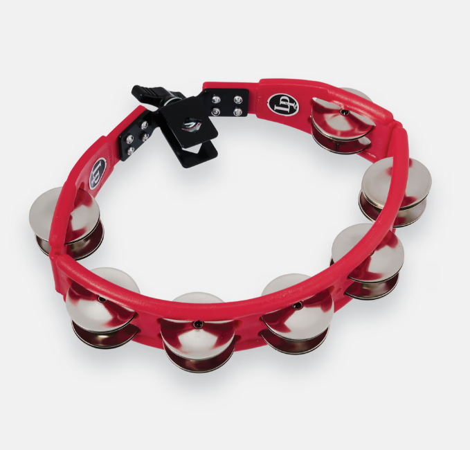 PANDERO LP ''CYCLOPS'', MONTABLE, ACERO, ROJO (PARA BATERIA)