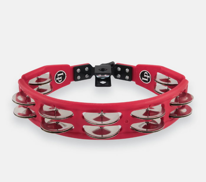 PANDERO LP ''CYCLOPS'', MONTABLE, ACERO, ROJO (PARA BATERIA)