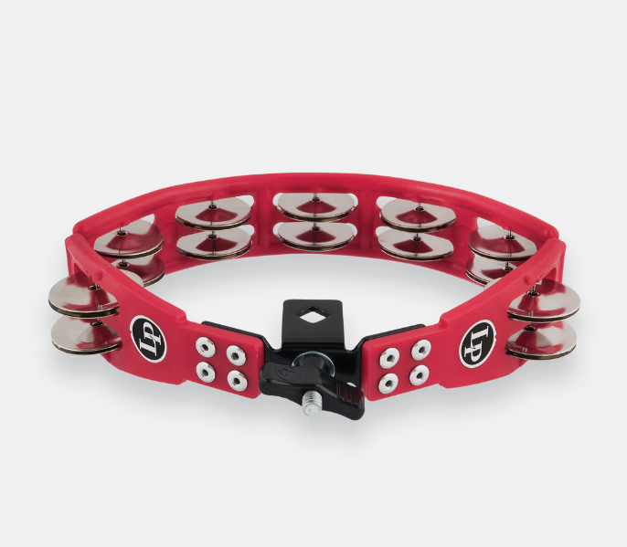PANDERO LP ''CYCLOPS'', MONTABLE, ACERO, ROJO (PARA BATERIA)