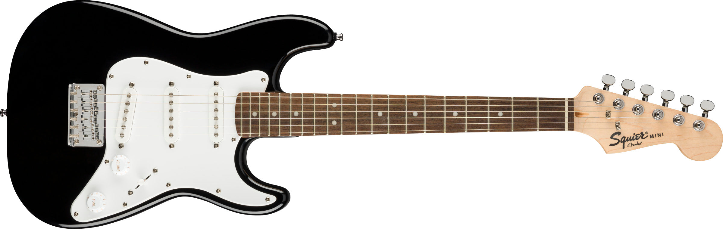 Mini Stratocaster®, Laurel Fingerboard, Black, Guitarra Eléctrica