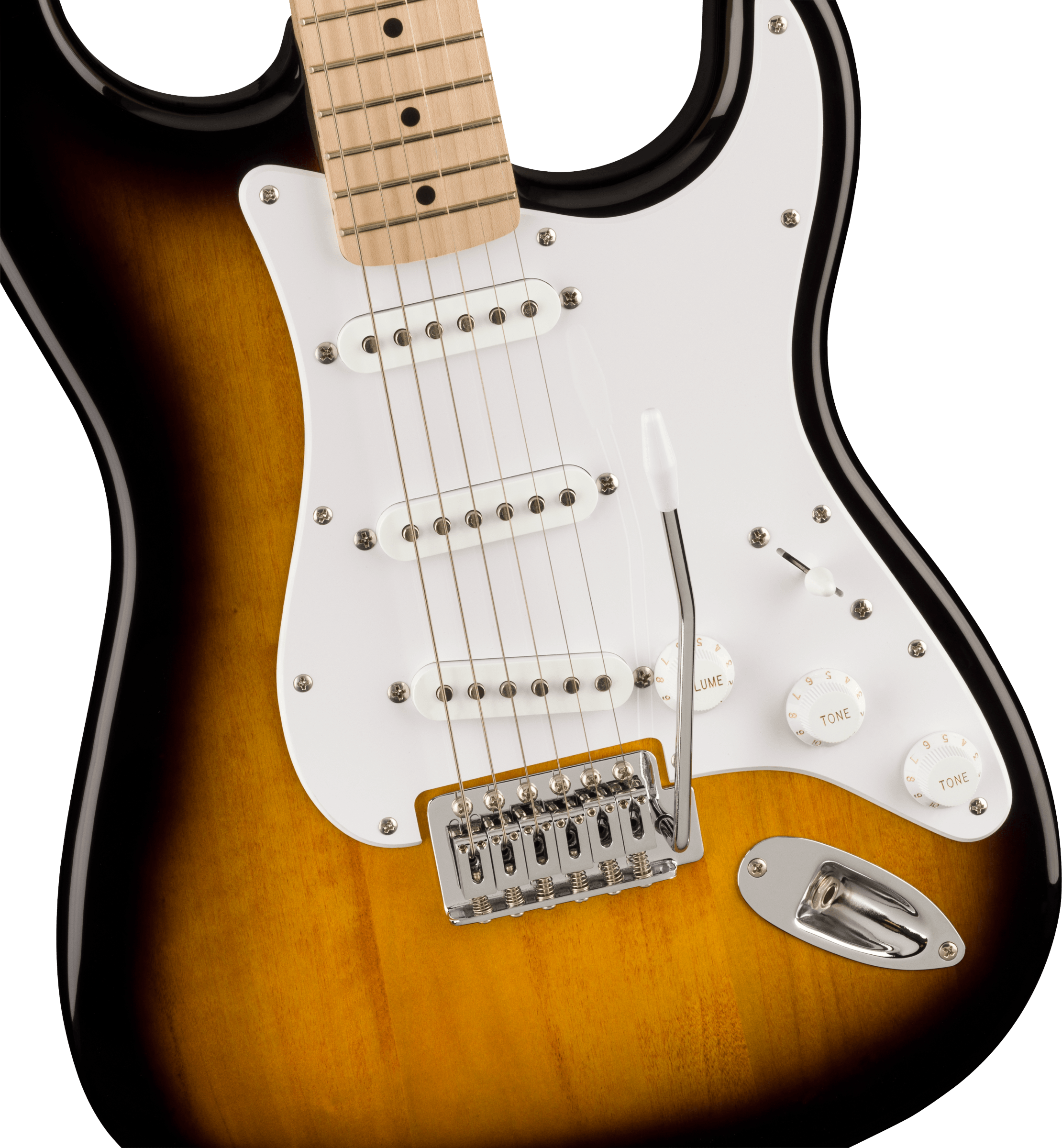 Squier Sonic® Stratocaster® Pack, Maple Fingerboard, 2-Color Sunburst, Gig Bag, 10G - 120V