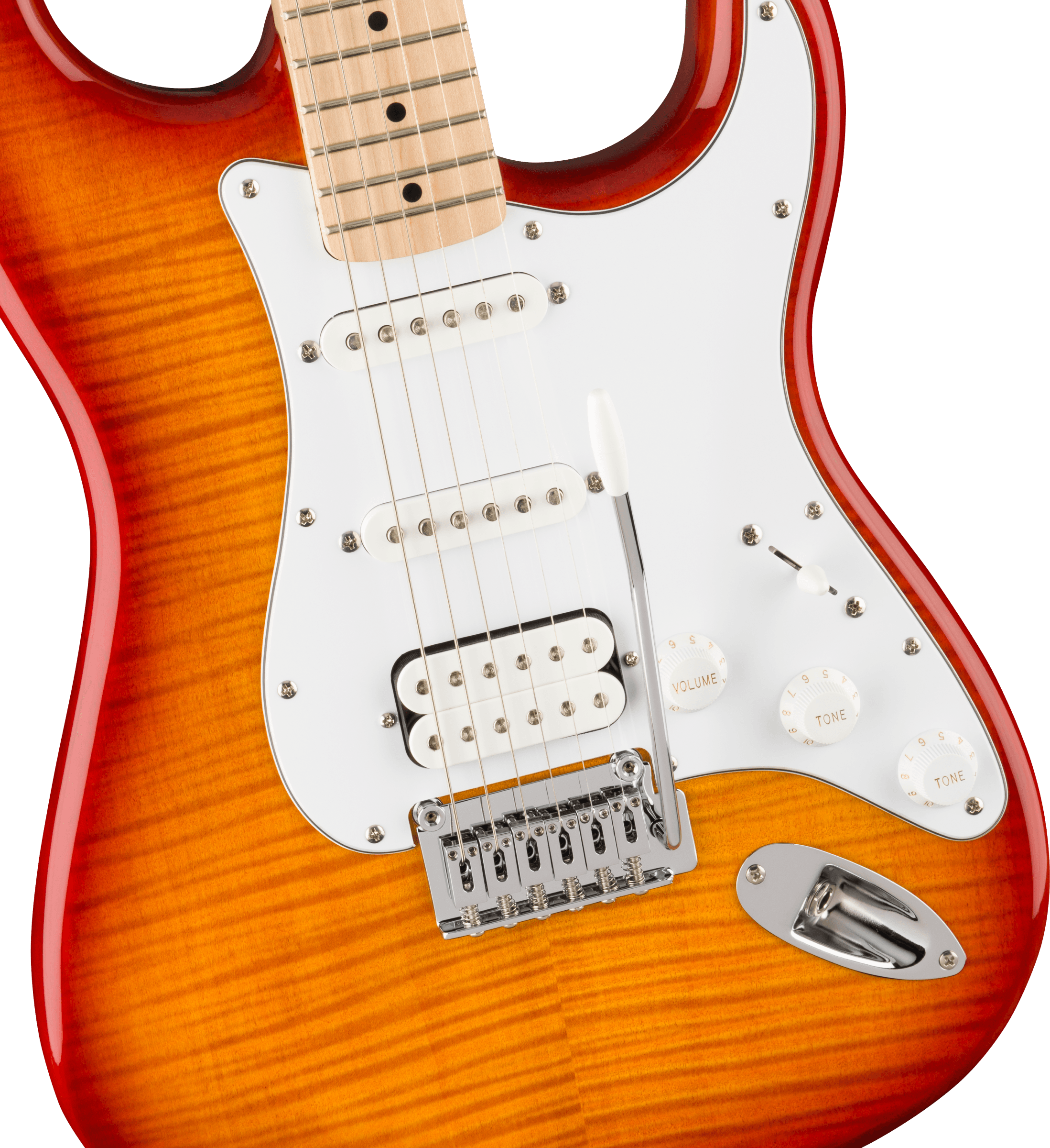 Affinity Series™ Stratocaster® Fmt Hss, Maple Fingerboard, White Pickguard, Sienna Sunburst, Guitarra Eléctrica