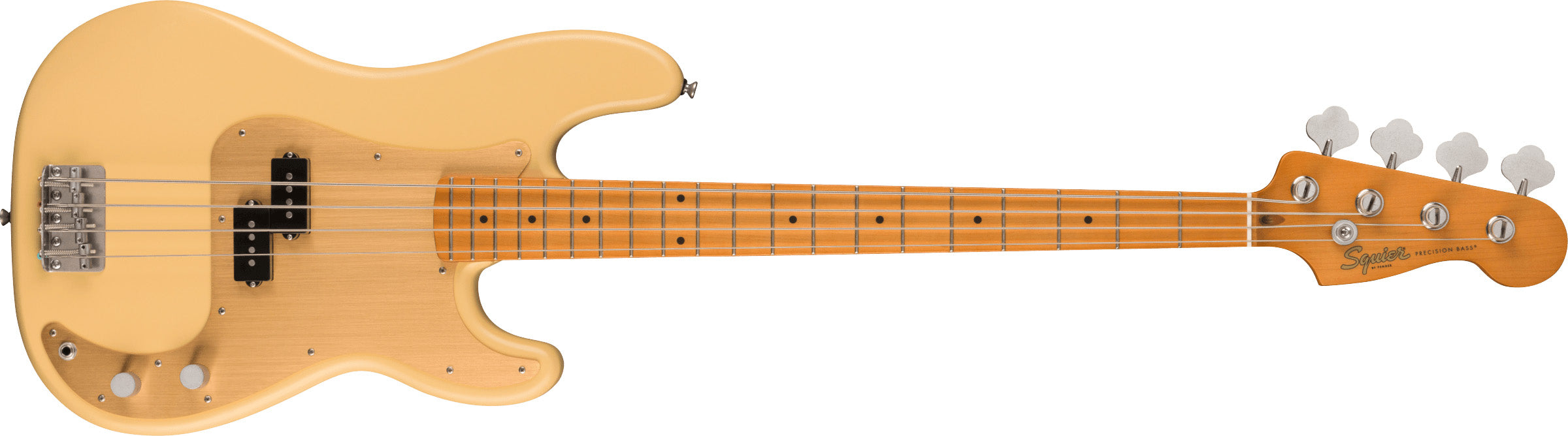 40Th Anniversary Precision Bass®, Vintage Edition, Maple Fingerboard, Gold Anodized Pickguard, Satin Vintage Blonde, Bajo Eléctrico