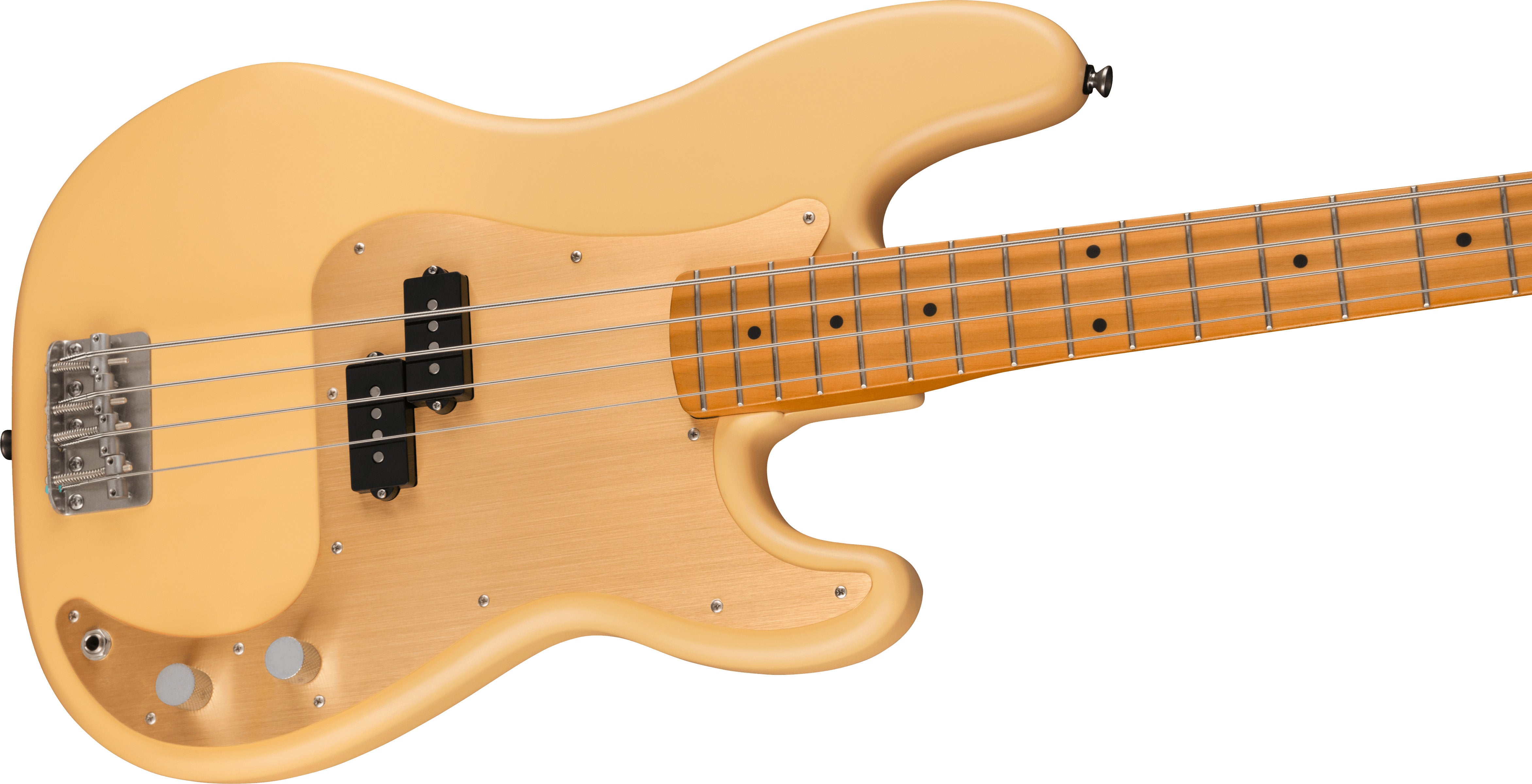 40Th Anniversary Precision Bass®, Vintage Edition, Maple Fingerboard, Gold Anodized Pickguard, Satin Vintage Blonde, Bajo Eléctrico