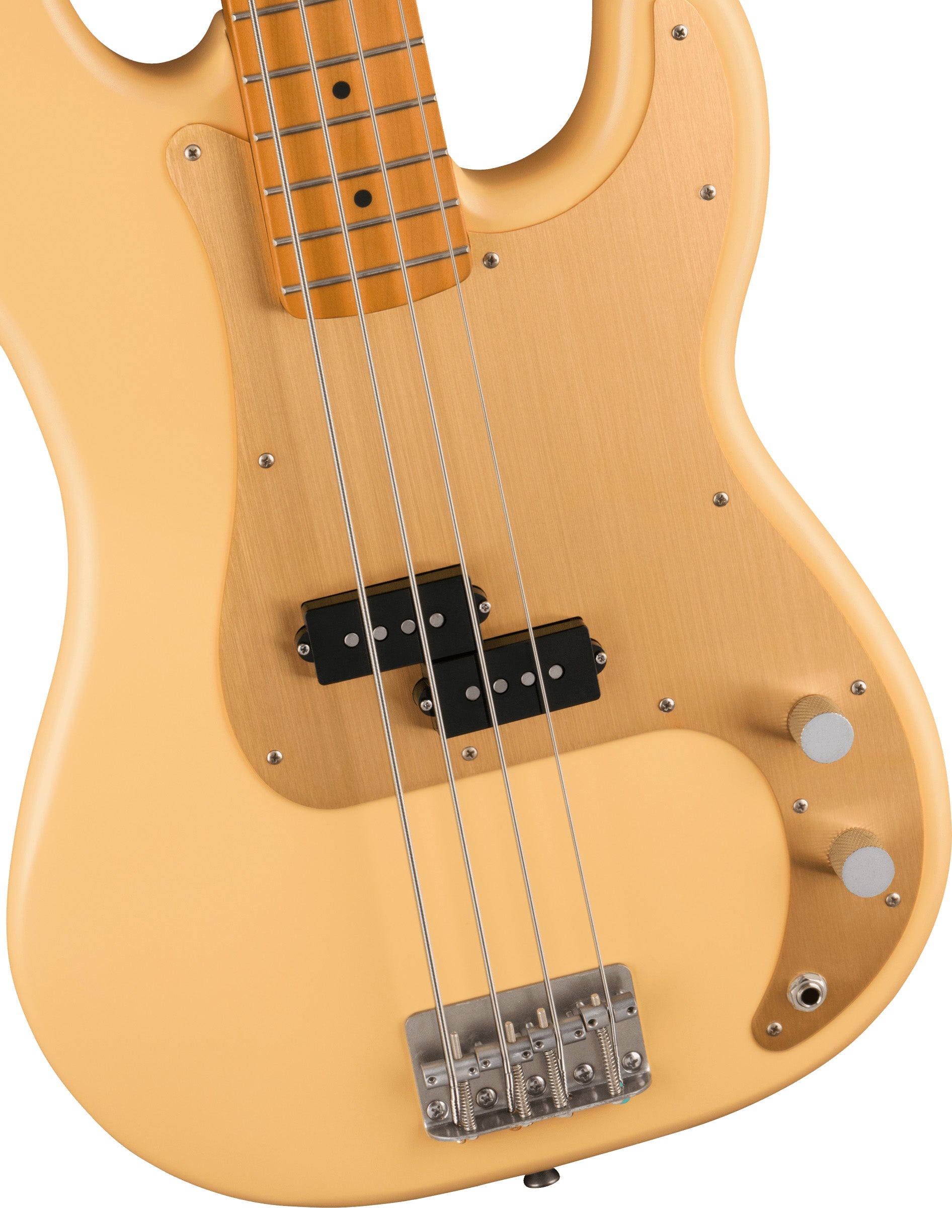 40Th Anniversary Precision Bass®, Vintage Edition, Maple Fingerboard, Gold Anodized Pickguard, Satin Vintage Blonde, Bajo Eléctrico