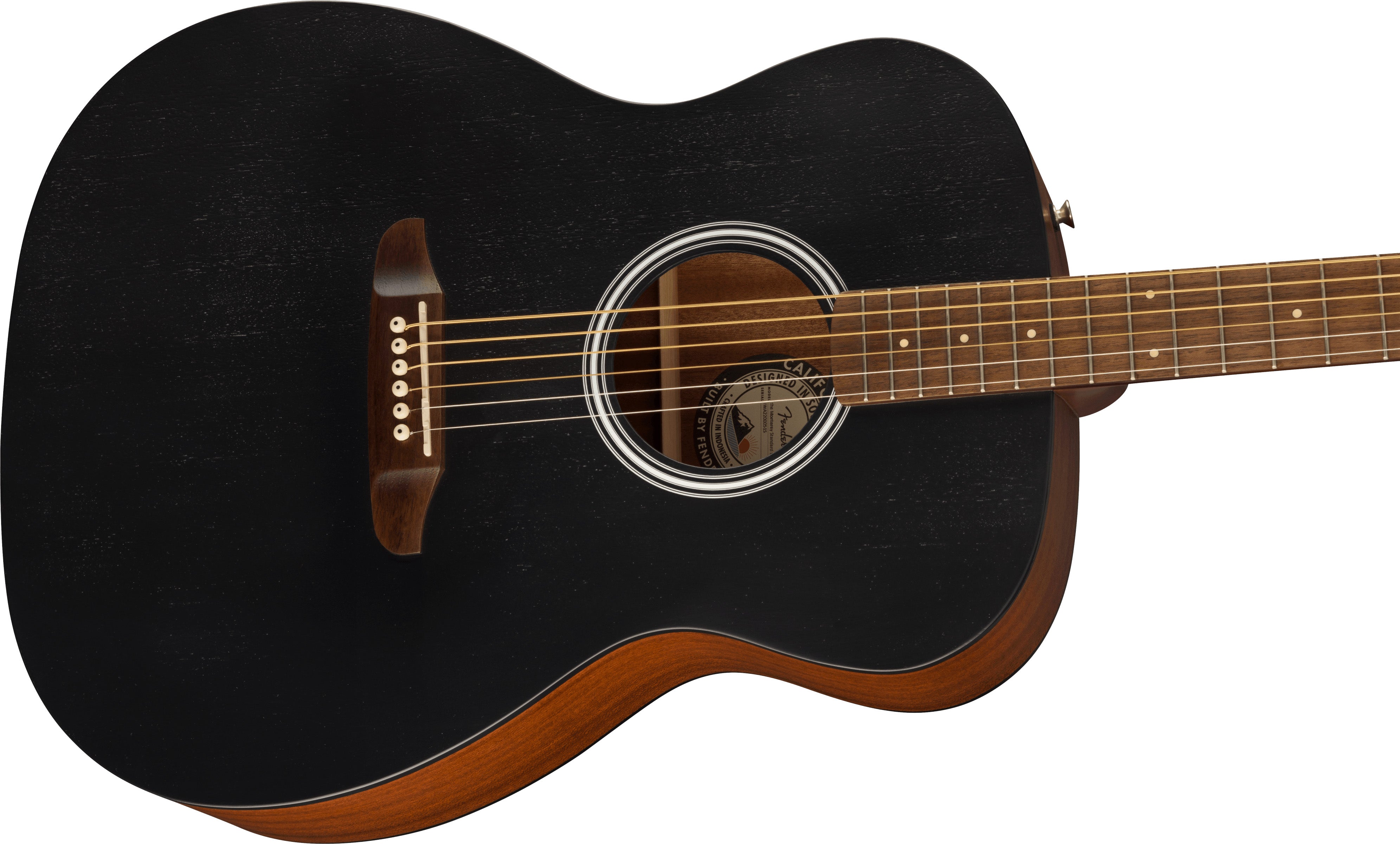 Fender Monterey Standard, Blk W/B, Guitarra Electroacústica