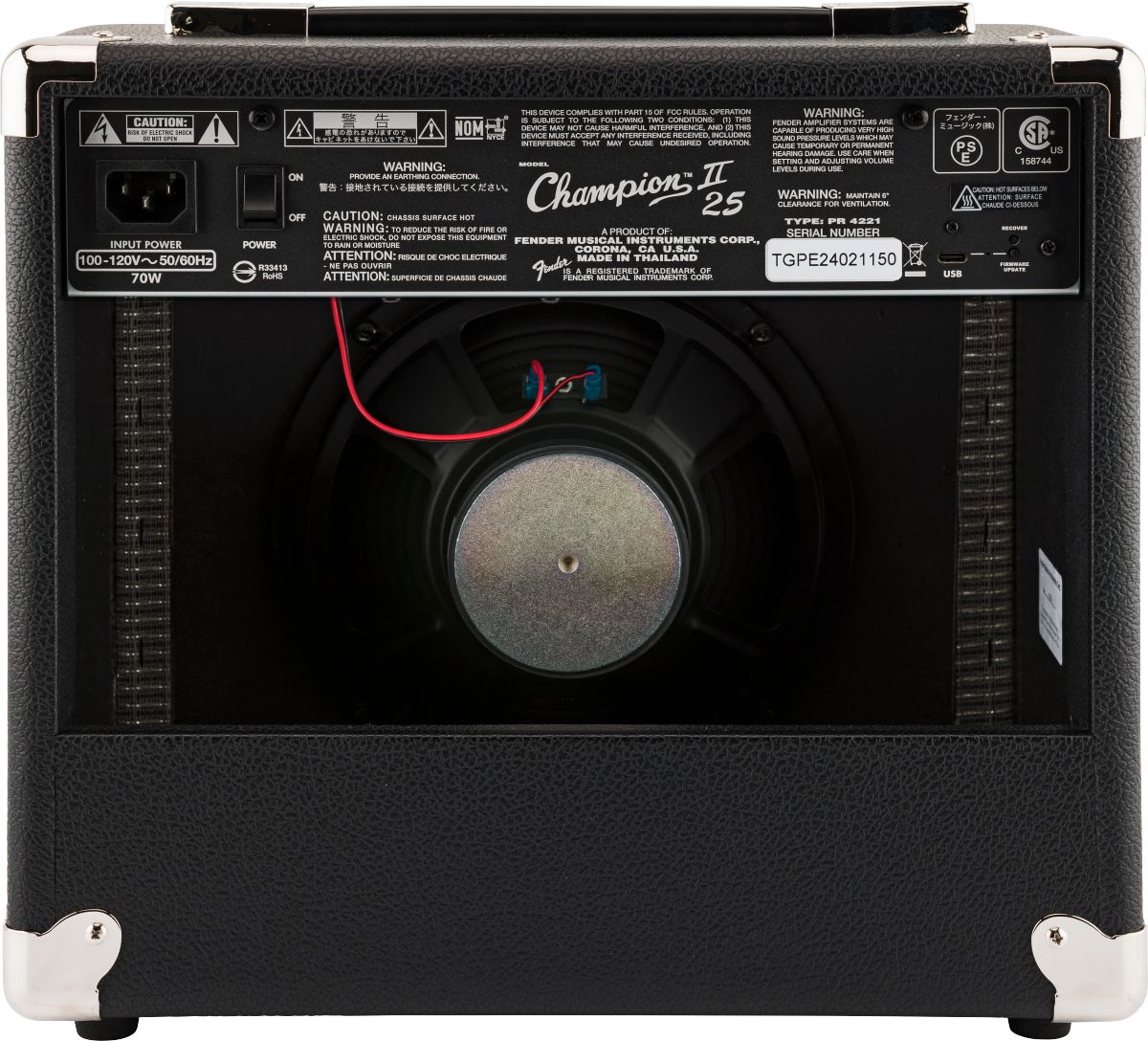 COMBO FENDER CHAMPION II 25, Amplificador Guitarra