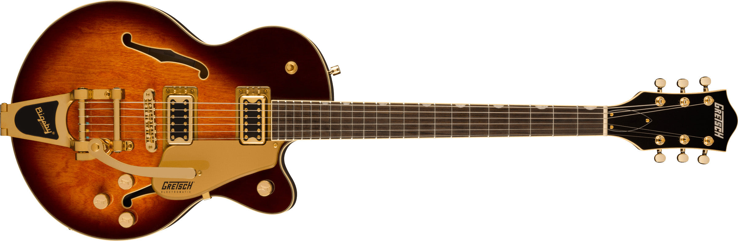 GRETSCH G5655TG ELECTROMATIC W/BIGSBY GOLD HARD. SINGLE BARREL BURST, Guitarra Eléctrica