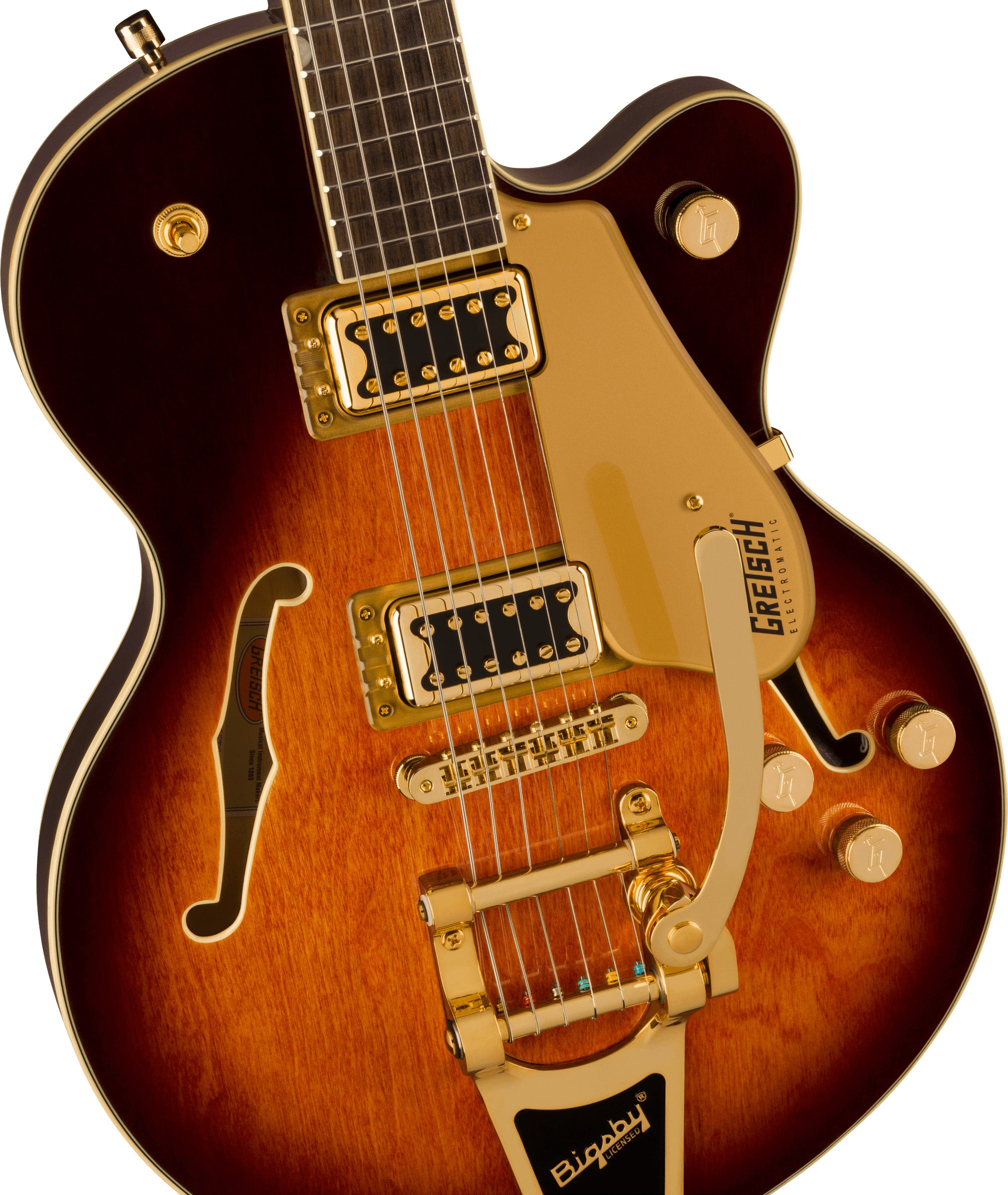 GRETSCH G5655TG ELECTROMATIC W/BIGSBY GOLD HARD. SINGLE BARREL BURST, Guitarra Eléctrica