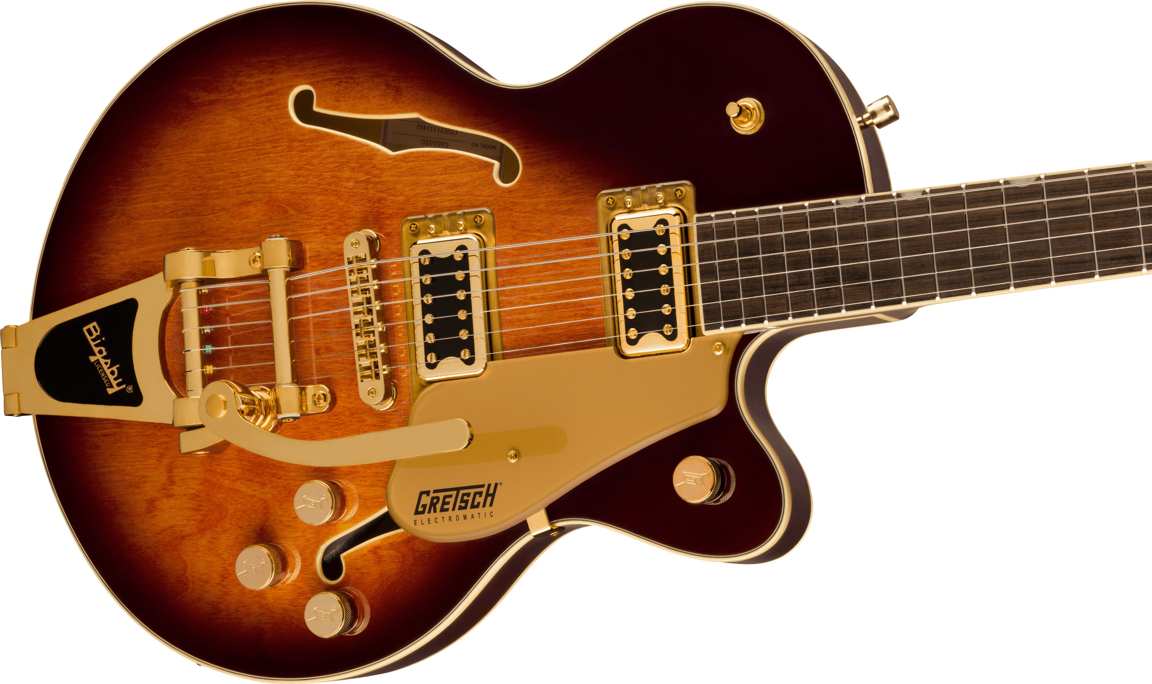 GRETSCH G5655TG ELECTROMATIC W/BIGSBY GOLD HARD. SINGLE BARREL BURST, Guitarra Eléctrica