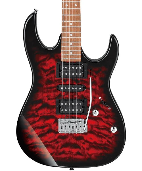 IBANEZ - GRX70QA-TRB - "RX" ROJA TRANSPARENTE SOMBREADO, Guitarra Eléctrica