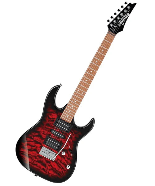 IBANEZ - GRX70QA-TRB - "RX" ROJA TRANSPARENTE SOMBREADO, Guitarra Eléctrica