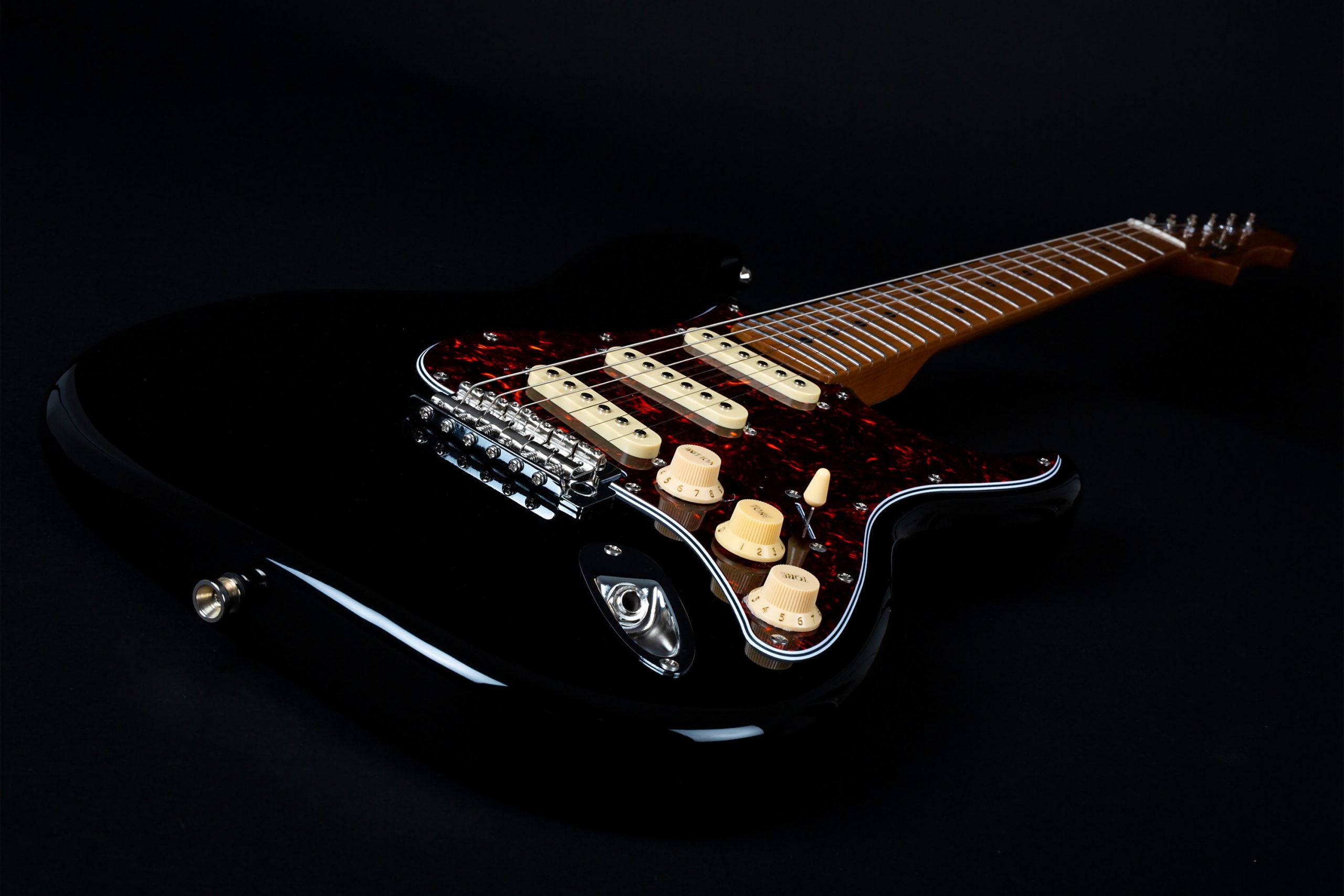 JET GUITARS STRAT. SSS BLACK JS300BAC, Guitarra Eléctrica