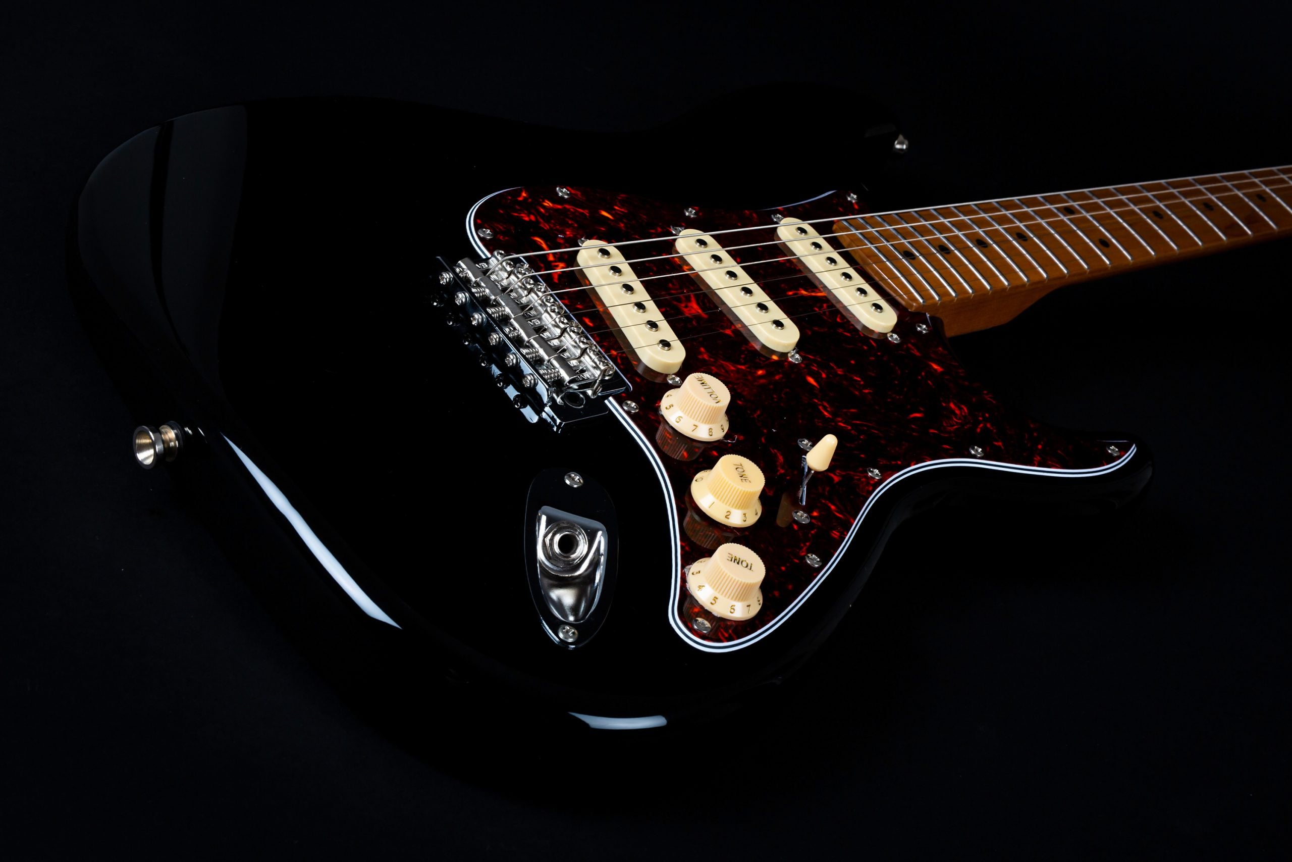 JET GUITARS STRAT. SSS BLACK JS300BAC, Guitarra Eléctrica