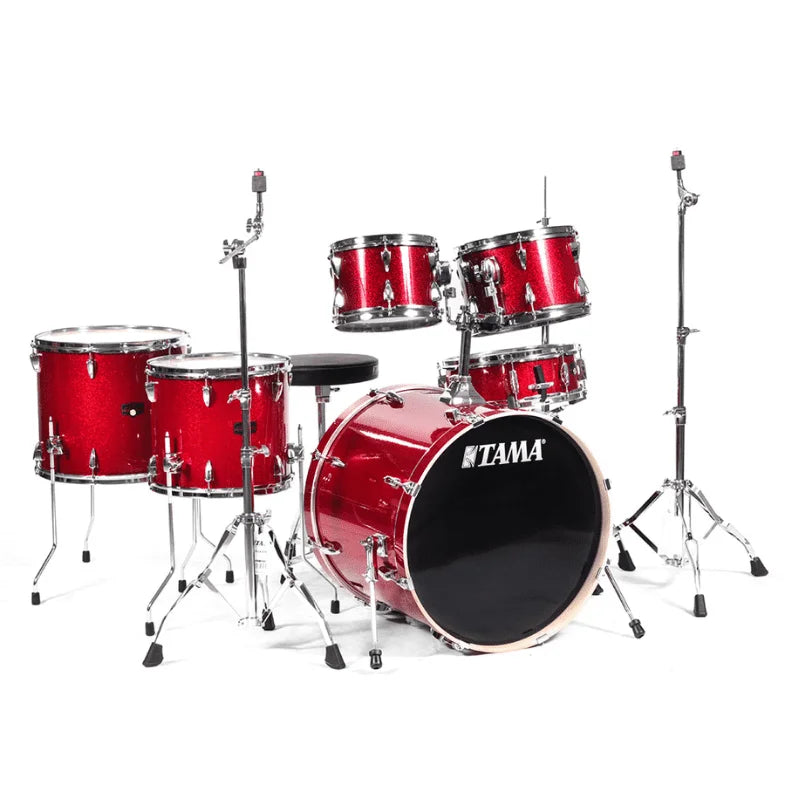 Bateria Tama Imperialstar 6Pzas. Rojo Metalico Atriles/Banco