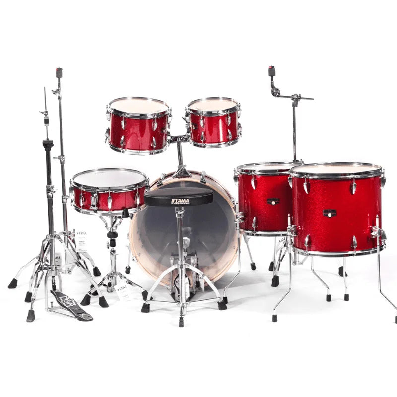 Bateria Tama Imperialstar 6Pzas. Rojo Metalico Atriles/Banco