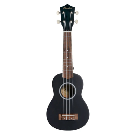 Ukelele Bamboo Soprano Estudio Negro C/Funda