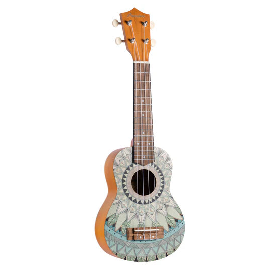 Ukelele Bamboo Soprano Jade U-21-Jade C/Funda