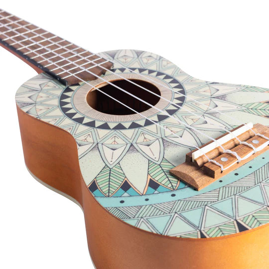 Ukelele Bamboo Soprano Jade U-21-Jade C/Funda