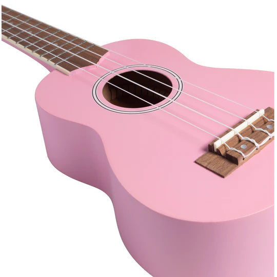 Ukelele Bamboo Sop Est Rosa Claro U-21-Lpk C/Funda