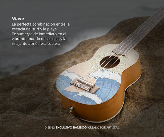 Ukelele Bamboo Wave Soprano C/Funda