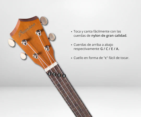 Ukelele Bamboo Wave Soprano C/Funda