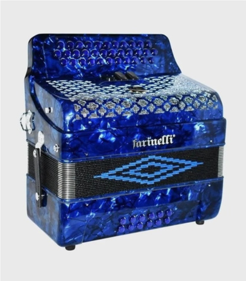 ACORDEON FARINELLI 34 BOTONES 12B/3 REG SOL AZUL