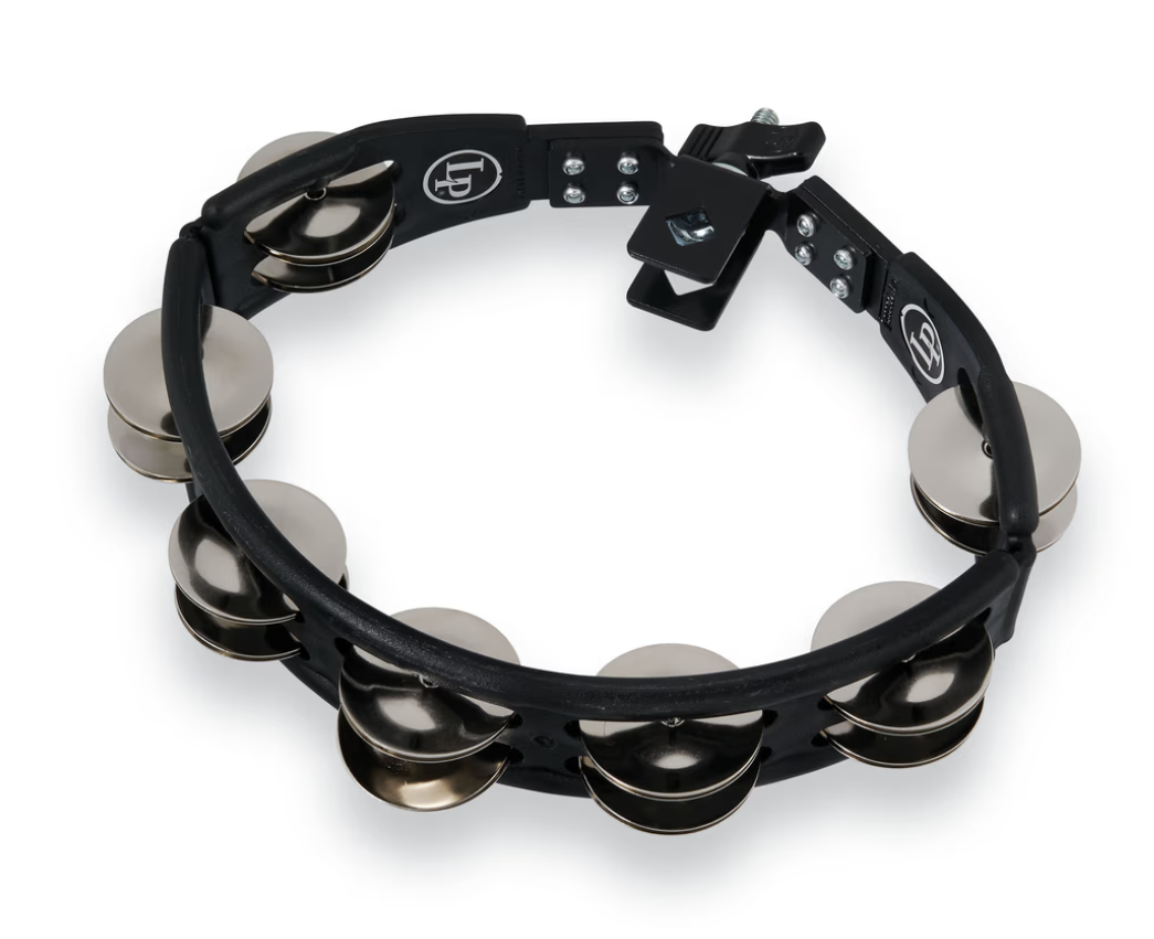 PANDERO LP CYCLOPS 2 HILOS DE RINTINTINES NEGRO CON SOPORTE