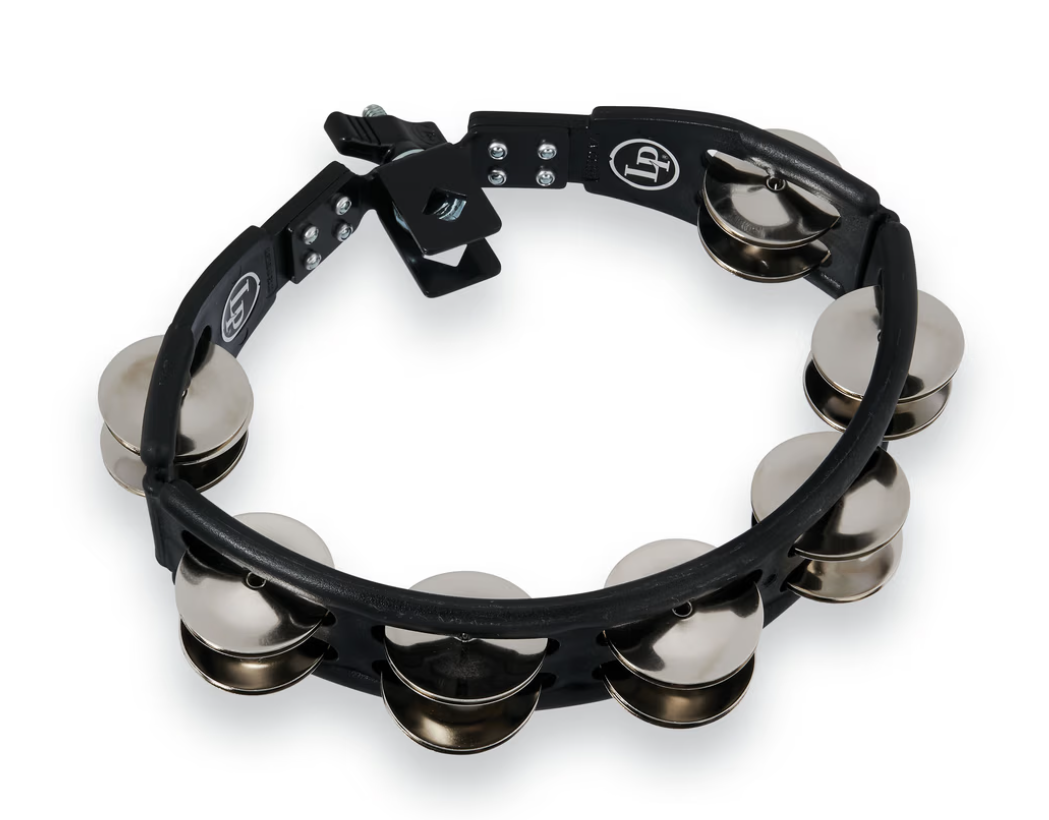PANDERO LP CYCLOPS 2 HILOS DE RINTINTINES NEGRO CON SOPORTE