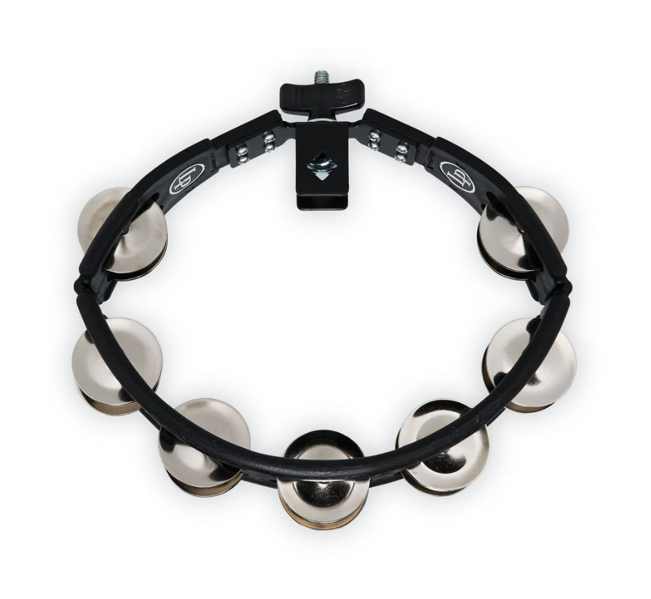 PANDERO LP CYCLOPS 2 HILOS DE RINTINTINES NEGRO CON SOPORTE