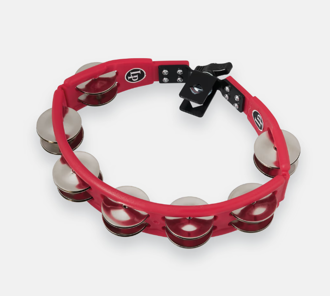 PANDERO LP ''CYCLOPS'', MONTABLE, ACERO, ROJO (PARA BATERIA)